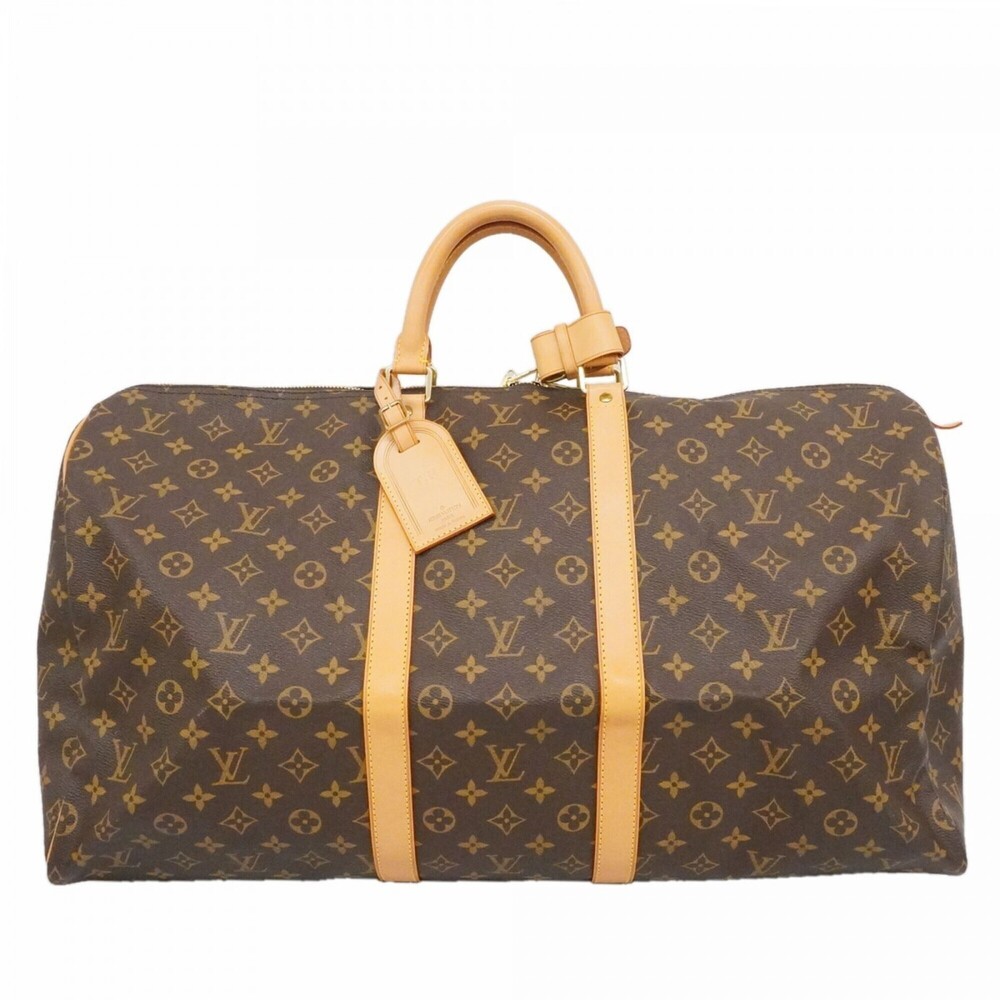 LOUIS VUITTON Brown Monogram Keepall 55 Boston Bag - Picture 1 of 11